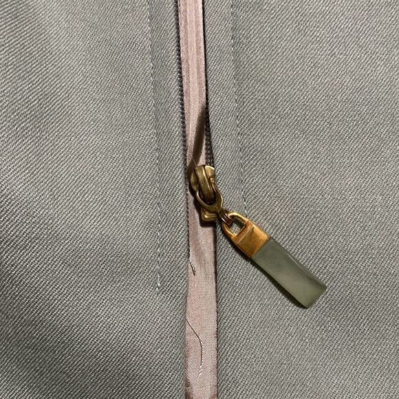 JON Tagia pret-a-porter vintage army green zip up blazer wool Sz 10 - Picture 12 of 16